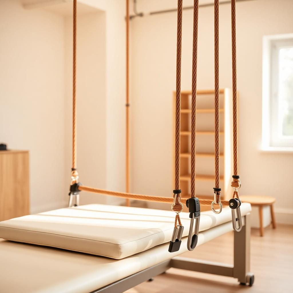 Schlingentisch mit warmen Seilen im Behandlungsraum